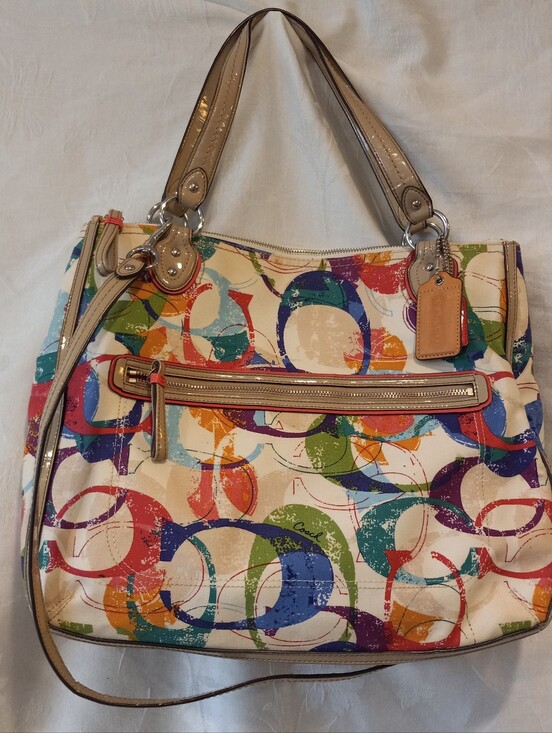 Coach Handbags - Coach Crossbody Large Tote Stamped C